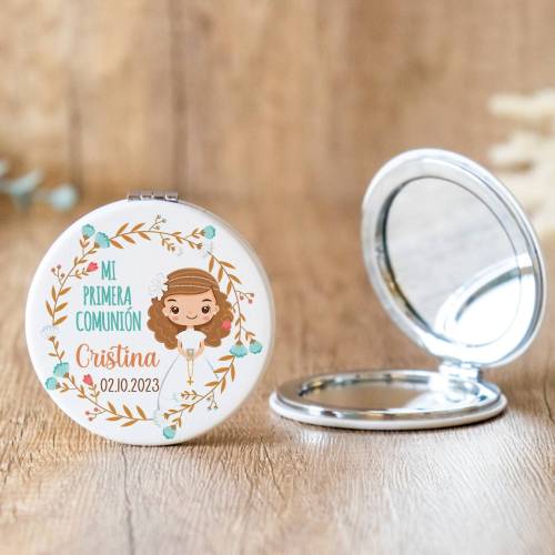 Espejo personalizado "Modelo Cristina" Detalles comunión - Espejos personalizados comunión