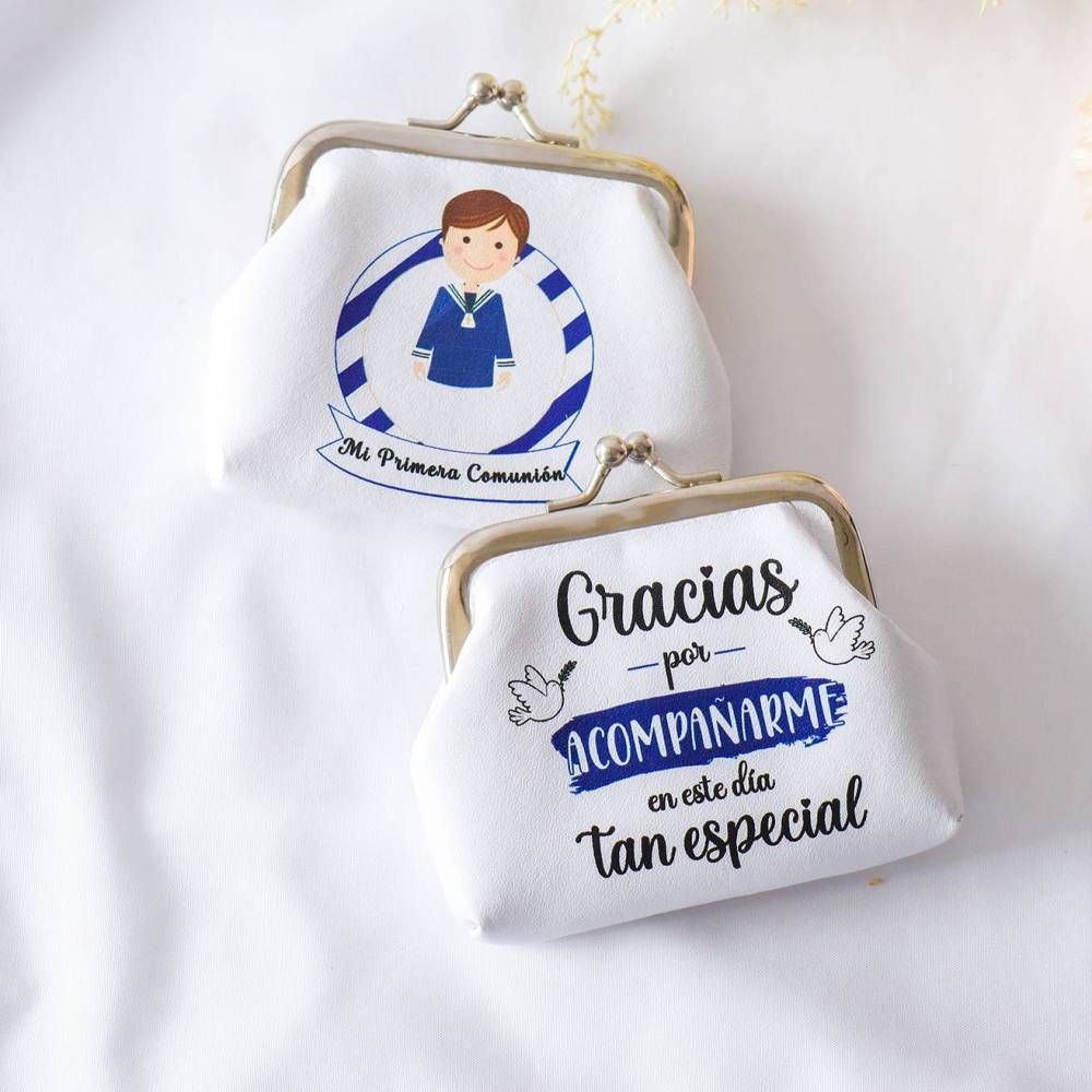 Monederos comunión de niño Detalles de comunión - Detalles para comunión