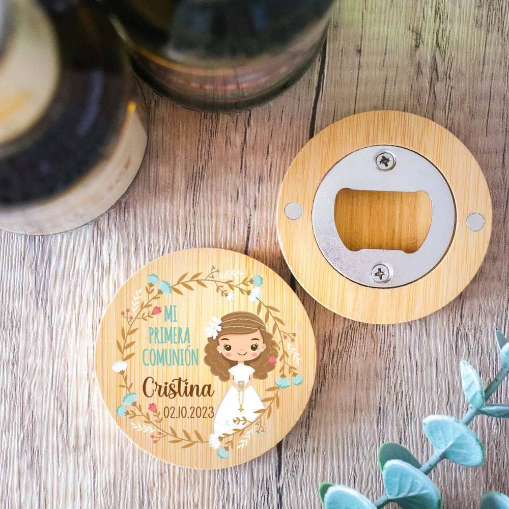 Abridor de madera con grabación "Modelo Cristina" Detalle comunión - Detalles personalizables para Comunión