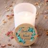 Vela personalizada madera "Modelo Selva" Detalles boda - Detalles personalizables para Bautizo