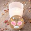 Vela personalizada madera "Modelo Gemelas" Detalles bautizo - Detalles personalizables para Bautizo