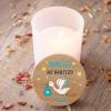 Vela personalizada madera "Modelo Noche" Detalles bautizo - Detalles personalizables para Bautizo