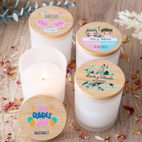 Vela personalizada "Modelo Raúl" Detalles bautizo - Detalles personalizables para Bautizo