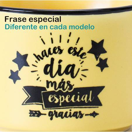 Taza pequeña con frase Detalles bautizo - Detalles para bautizo