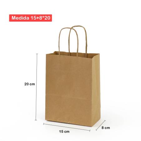 Bolsas de papel 15x20x8 Bolsas de regalo boda - Inicio