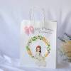 Bolsa de comunión orla flores Regalos de comunión - Envoltorio Regalo de comunión