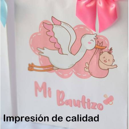 copy of Bolsa de papel para bautizo niño niña - Detalles para bautizo