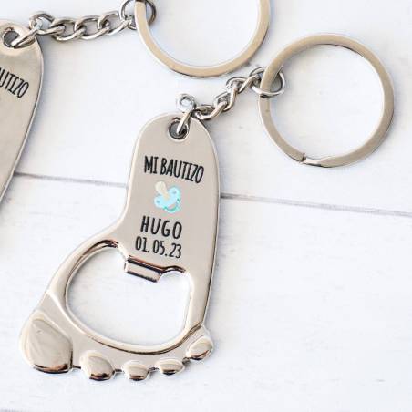 Llavero personalizado bautizo niño "Modelo Chupete" detalles invitados bautizo - Detalles De Bautizo Para Hombres