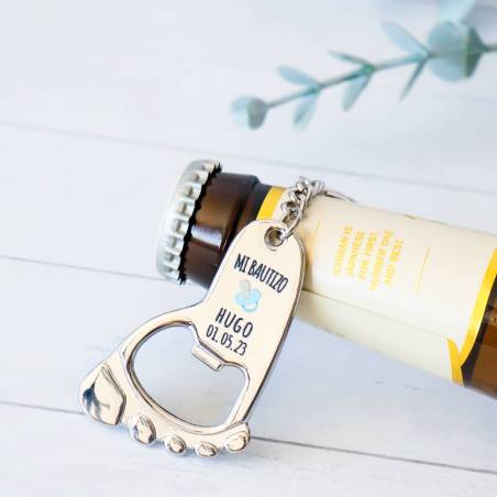 Llavero personalizado bautizo niño "Modelo Chupete" detalles invitados bautizo - Detalles De Bautizo Para Hombres
