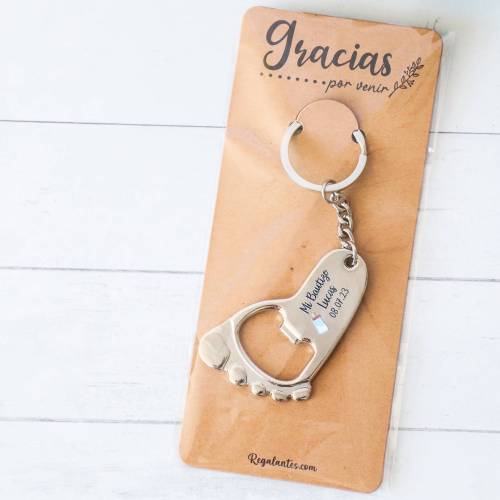 Llavero personalizado bautizo niño "Modelo Biberón Niño" detalles invitados bautizo - Detalles De Bautizo Para Hombres
