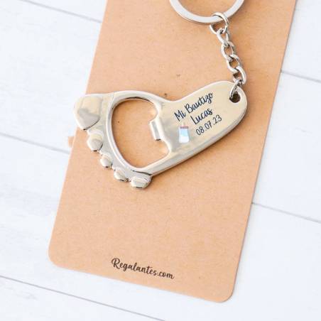 Llavero personalizado bautizo niño "Modelo Biberón Niño" detalles invitados bautizo - Detalles De Bautizo Para Hombres