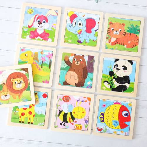 Puzzle para niños Puzzle de animales Detalles invitados bautizo - Detalles De Bautizo Para Niños
