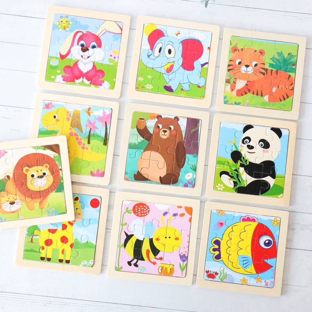 Puzzle para niños Puzzle de animales Detalles invitados bautizo - Detalles De Bautizo Para Niños