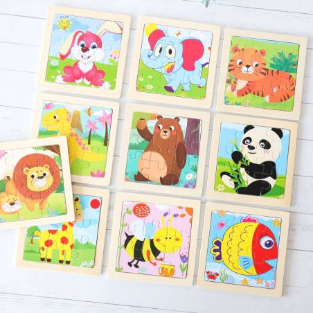Puzzle para niños Puzzle de animales Detalles invitados bautizo - Detalles De Bautizo Para Niños