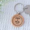 Llavero madera personalizado "Arco" Detalle boda - Llaveros personalizados boda