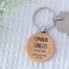 Llavero madera personalizado "Cáliz" Detalle comunión - Llaveros personalizados comunión