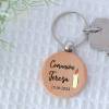 Llavero madera personalizado "Vela" Detalle comunión - Llaveros personalizados comunión