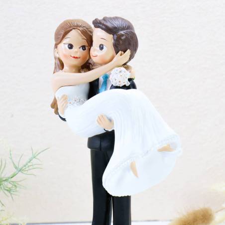 Figura tarta de boda Novia en brazos - Figuras tarta