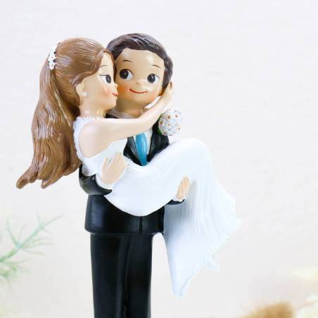 Figura tarta de boda Novia en brazos - Figuras tarta
