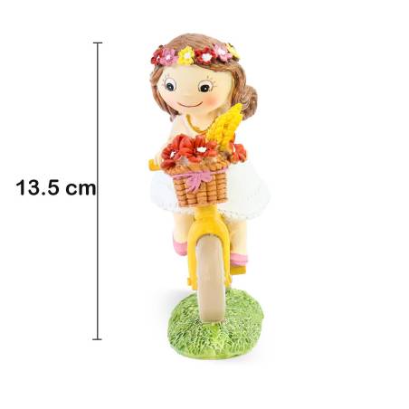 Figura tarta de comunión Niña en bicicleta - Figuras Tarta Comunión
