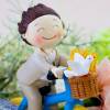 Figura tarta de comunión Niño en bicicleta - Figuras Tarta Comunión