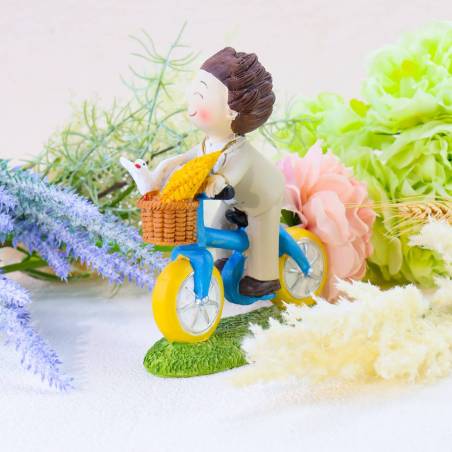 Figura tarta de comunión Niño en bicicleta - Figuras Tarta Comunión