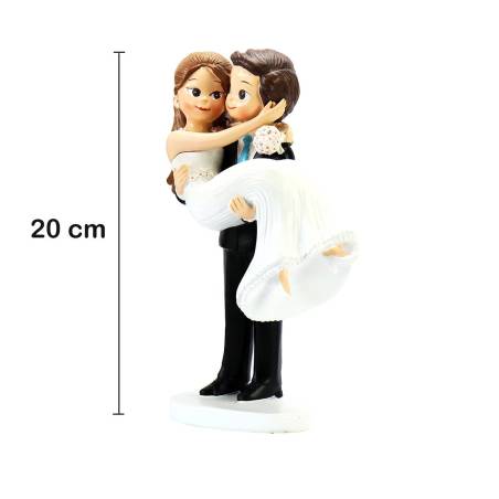 Figura tarta de boda Novia en brazos - Figuras tarta