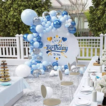 Kit de arco de globos azul 95 globos - Decoración De Comunión