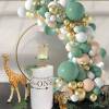 Kit de arco de globos verde pastel 117 globos - Decoración De Comunión