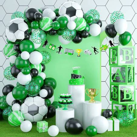 Kit de arco de globos de fútbol 104 globos - Decoración De Comunión