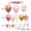 Kit de arco de globos de oro rosa 143 globos - Decoración De Comunión