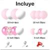 Kit de arco de globos rosa 107 globos - Decoración De Comunión