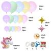 Kit de arco de globos de unicornio 124 globos - Decoración De Comunión