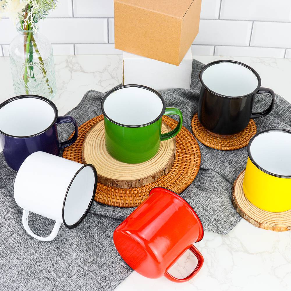 Taza de metal estilo retro Recuerdo de boda - Detalles De Boda