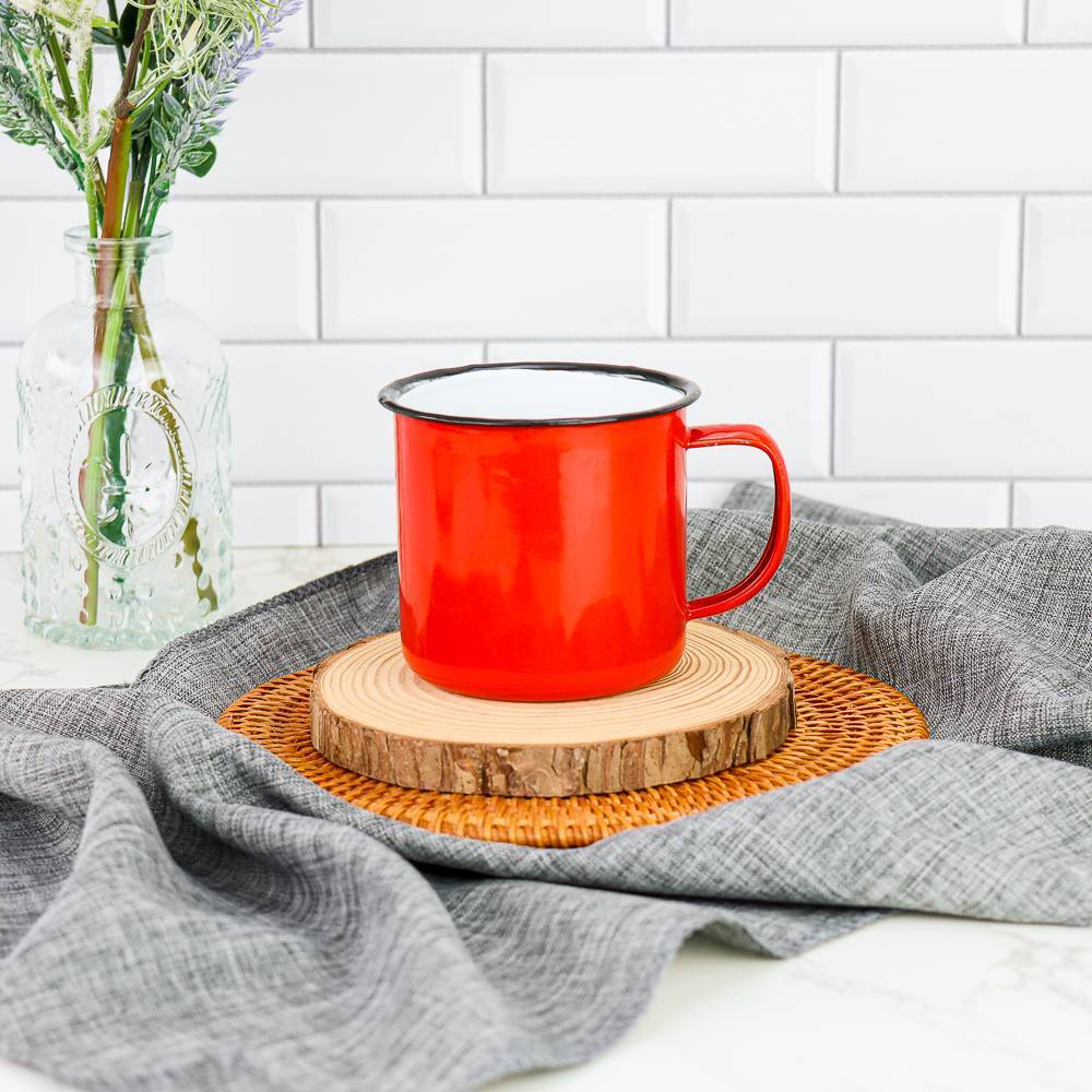 Taza de metal estilo retro Recuerdo de boda - Detalles De Boda