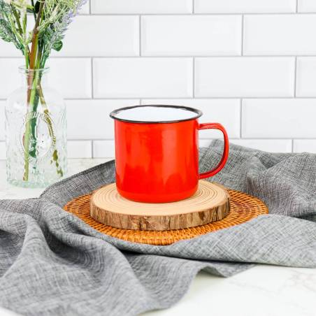 Taza de metal estilo retro Recuerdo de boda - Detalles De Boda