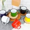 Taza de metal estilo retro Recuerdo de comunión - Detalles para comunión