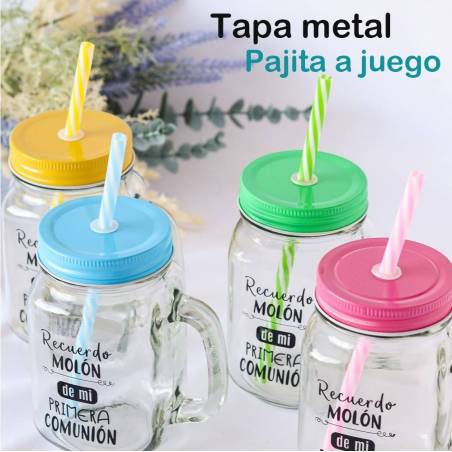Jarra cristal Regalo de comunión "Recuerdo molón" - Inicio
