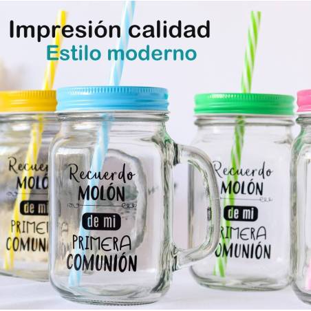 Jarra cristal Regalo de comunión "Recuerdo molón" - Inicio