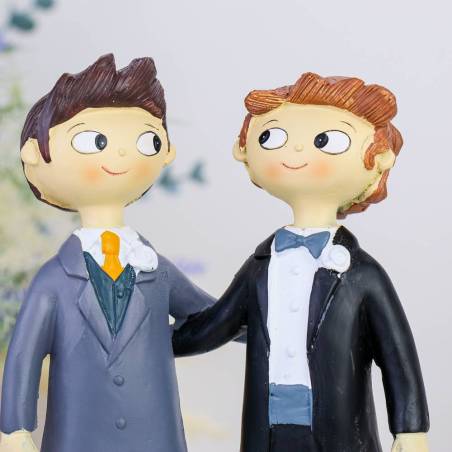 Figura tarta de boda 2 hombres - Figuras tarta