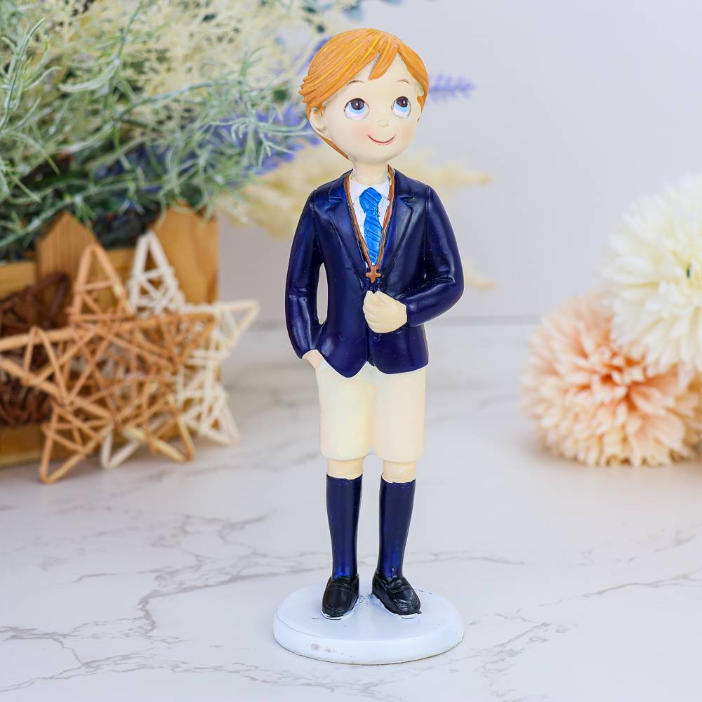 Figura tarta de comunión Niño con pelo rubio - Figuras Tarta Comunión