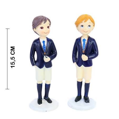 Figura tarta de comunión Niño con pelo rubio - Figuras Tarta Comunión