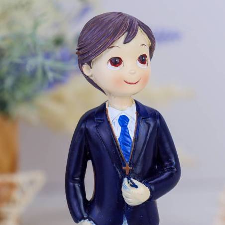 Figura tarta de comunión Niño con pelo moreno - Figuras Tarta Comunión