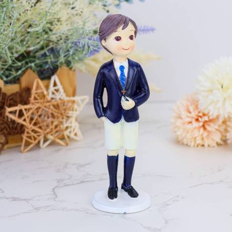 Figura tarta de comunión Niño con pelo moreno - Figuras Tarta Comunión