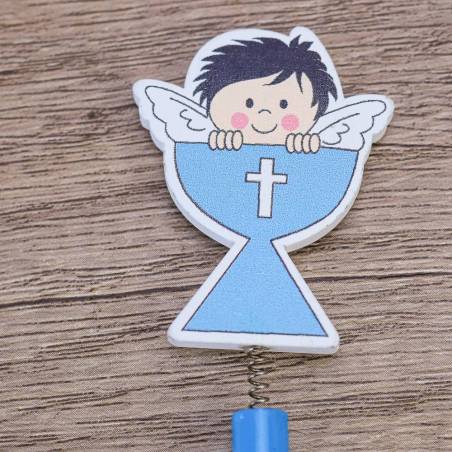 Lápiz Comunión 2 Pcs Azul Niño - Detalles De Comunión Para Niños