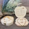 Caja de madera niña para guardar dientes de leche en forma de detalle - Detalles De Bautizo Para Niños
