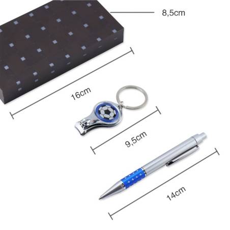 Set de regalo para hombres con boligrafo y cortauñas