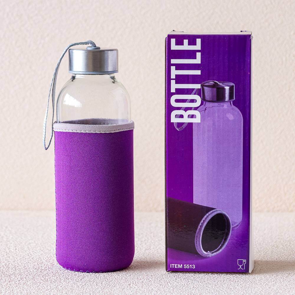 Botella de cristal con funda - Detalles De Boda