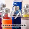 Botella de cristal con funda - Detalles De Boda