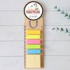 Marcapáginas personalizado de madera "Modelo Prado" Detalles invitados boda - Detalles personalizables para Boda